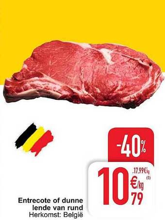 Cora Entrecote of dunne lende van rund aanbieding