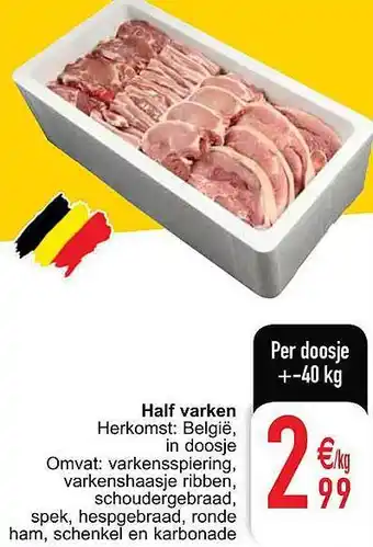 Cora Half varken aanbieding