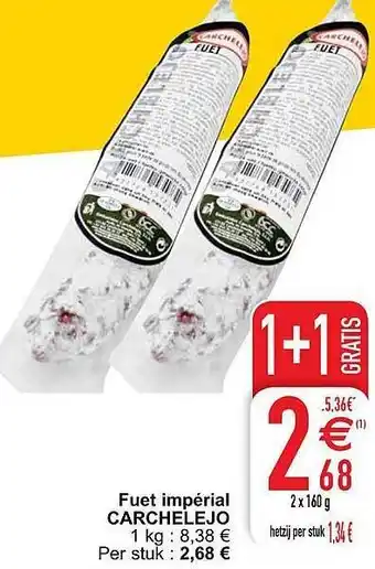 Cora Fuet impérial carchelejo 160 g aanbieding