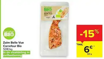 Carrefour Zalm belle vue carrefour bio 120 g aanbieding