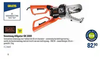 Black+decker snoeizaag alligator gk 1000