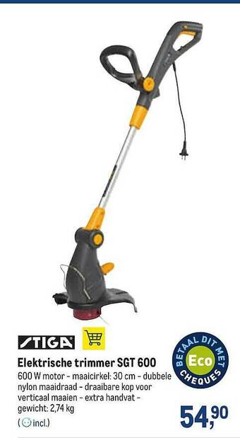Stiga elektrische trimmer sgt 600