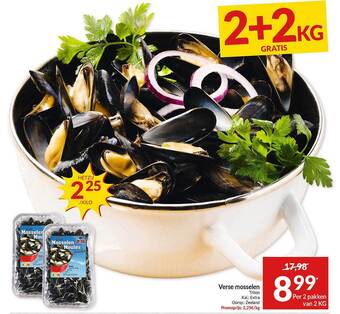 Intermarché Verse mosselen aanbieding