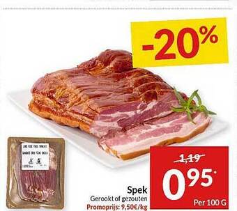 Intermarché Spek gerookt of gezouten aanbieding
