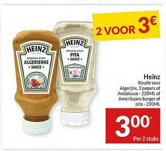 Intermarché Heinz koude saus aanbieding