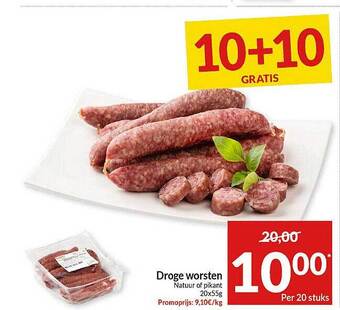 Intermarché Droge worsten aanbieding