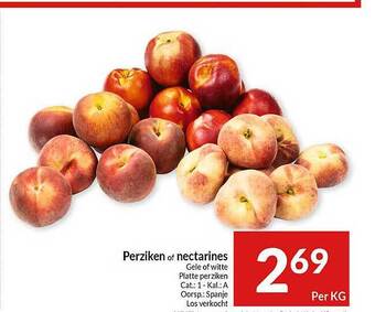 Intermarché Perziken of nectarines aanbieding