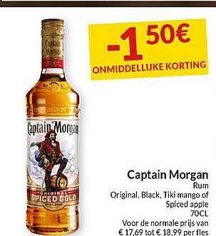 Intermarché Captain morgan rum aanbieding