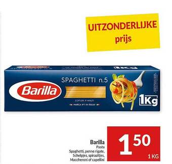 Intermarché Barilla pasta aanbieding