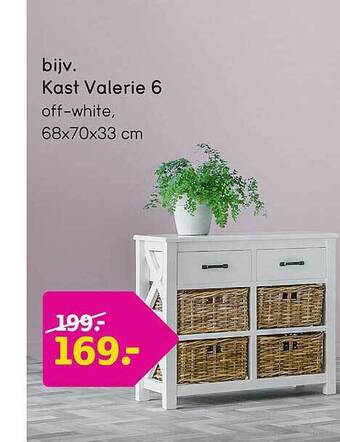 Leen Bakker Kast valerie 6 aanbieding