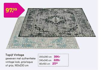 Leen Bakker Tapijt vintage aanbieding