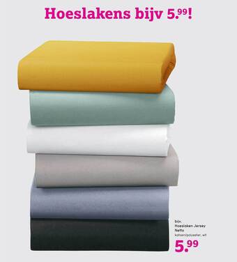 Hoeslaken jersey netto