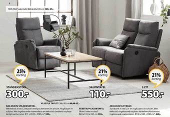 Jysk Standenstoel, salontafel, 2zit aanbieding