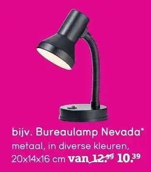 Bureaulamp Nevada 20x14x16 cm