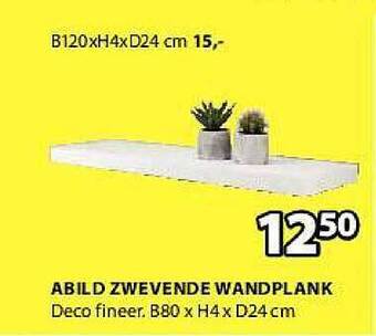 Jysk Abild zwevende wandplank aanbieding