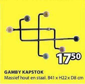 Jysk Gamby kapstok aanbieding