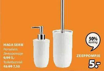 Jysk Haga serie, zeeppompje aanbieding