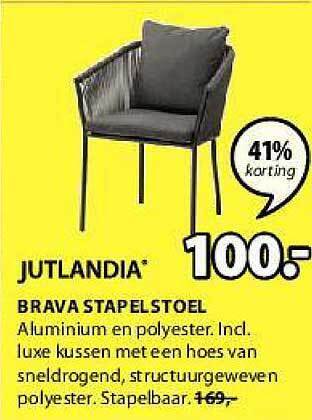 Jysk Brava stapelstoel aanbieding
