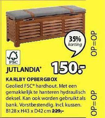 Jysk Karlby opbergbox aanbieding