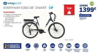 Wayscral everyway e300 28`` zwart