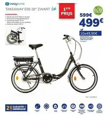 Auto5 Wayscral takeaway e50 20`` zwart aanbieding