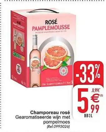 Cora Champoreau Rose Gearomatiseerde Wijn Met Pompelmoes aanbieding
