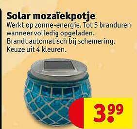 Kruidvat Solar Mozaiekpotje aanbieding
