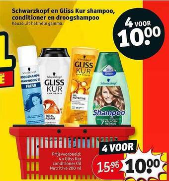 Schwarzkopf En Gliss Kur Shampoo, Conditioner En Droogshampoo