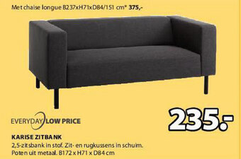 Jysk Karise Zitbank aanbieding