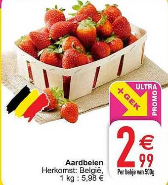Cora Aardbeien 500g aanbieding