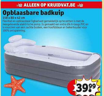 Kruidvat Opblaasbare Badkuip aanbieding