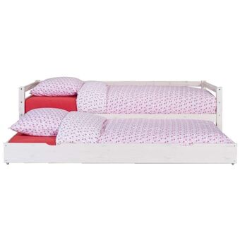 Leen Bakker Bed ties - whitewash - 90x200 cm aanbieding