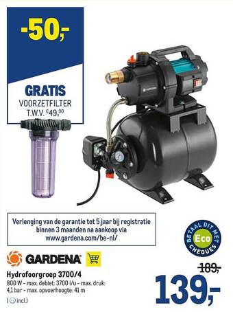 Gardena Hydrofoorgroep 3700-4