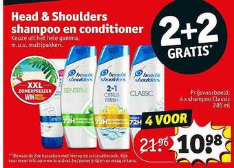 Kruidvat Head & Shoulders Shampoo En Conditioner aanbieding