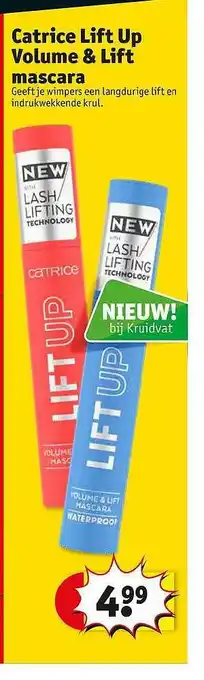 Kruidvat Catrice Lift Up Volume & Lift Mascara aanbieding