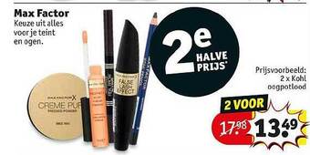 Kruidvat Max Factor aanbieding
