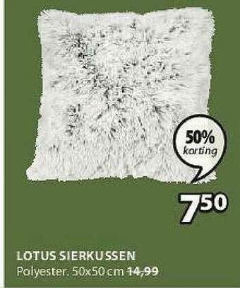 Jysk Lotus Sierkussen aanbieding