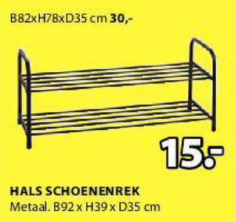 Jysk Hals Schoenenrek aanbieding