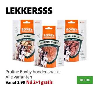Intratuin Proline boxby hondensnacks aanbieding