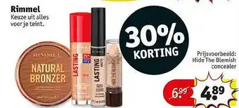 Kruidvat Rimmel 30% Korting aanbieding