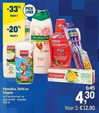 Palmolive bad- en douchemelk - amandel 650 ml