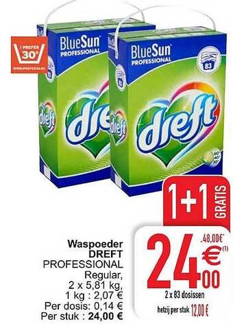 Cora Waspoeder Dreft aanbieding