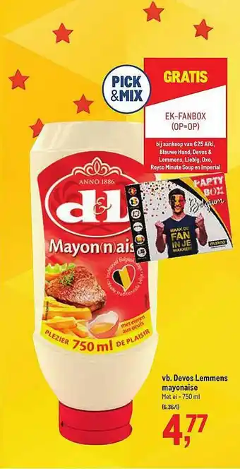 Makro Devos Lemmens Mayonaise aanbieding