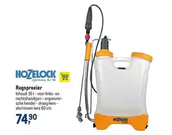 Makro Hozelock Rugsproeier aanbieding