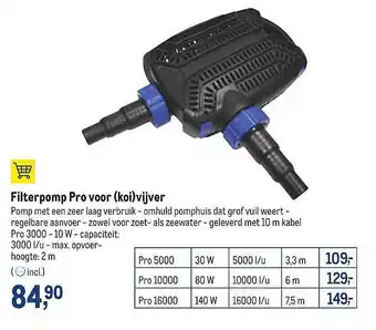 Filterpomp Pro Voor (koi)vijver