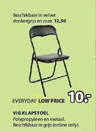 Everyday Low Price Vigklapstoel
