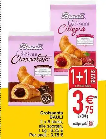 Cora Croissants Bauli 300g aanbieding