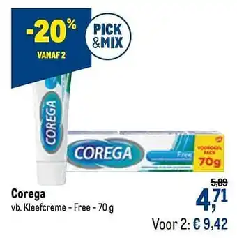 Corega kleefcrème - free 70 g