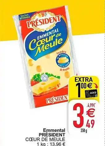 Emmental President Coeur De Meule 250g