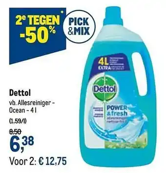Makro Dettol allesreiniger - ocean 4 L aanbieding